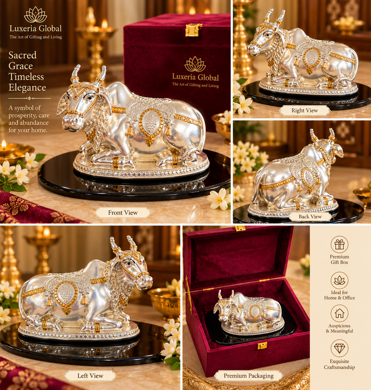Serene Nandi Maharaj product views and premium gift packaging