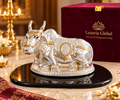 Serene Nandi Maharaj handcrafted marble polyresin idol — main view